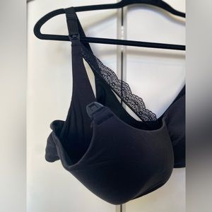 Torrid Dream Wire-Free Nursing Bra Rich Black 46C